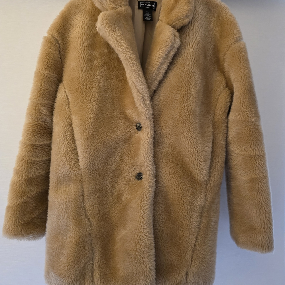 Tan Faux Fur Coat